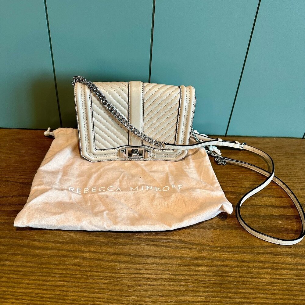 Small Beige Crossbody Bag (Rebecca Minkoff)